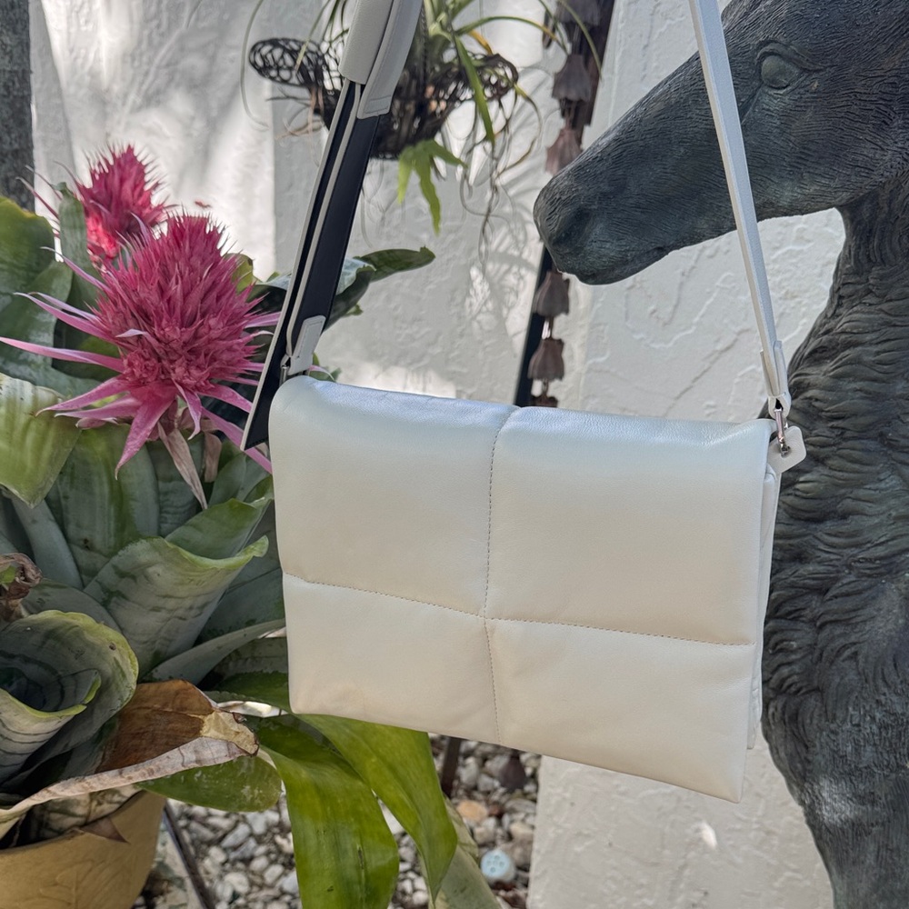 All Saints Cream Crossbody Bag